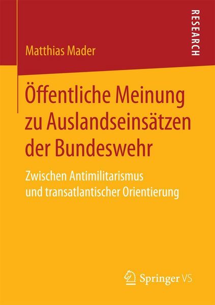 Produktbild: &Ouml;ffentliche Meinung zu Auslandseins&auml;tzen der Bundeswehr