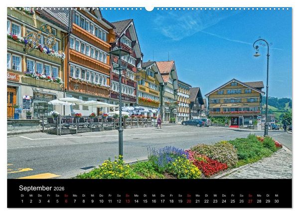 Produktbild: Von Schaffhausen zum S&auml;ntis (Wandkalender 2026 DIN A2 quer), CALVENDO Monatskalender
