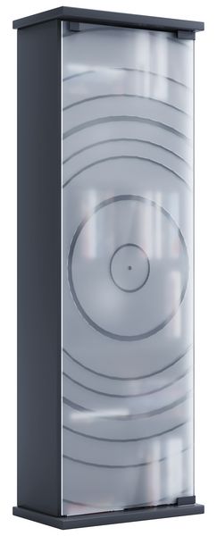 Produktbild: Holz CD DVD Stand Regal Schrank Glast&uuml;r Tilano M