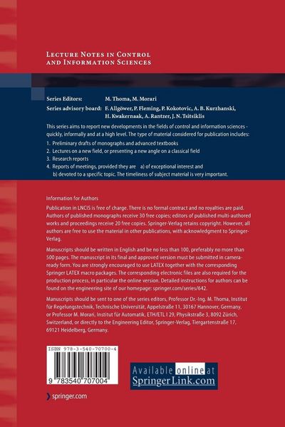 Produktbild: Advances in Control Theory and Applications