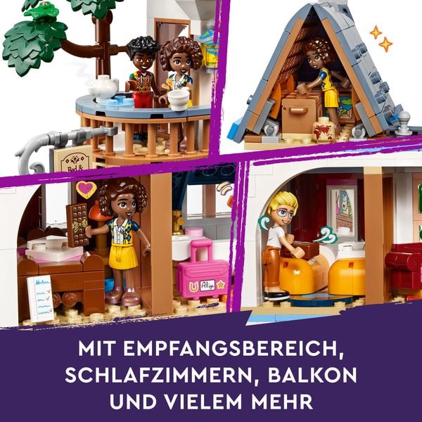 Produktbild: LEGO Friends Burg mit Ferienunterkunft, Hotel-Spielset mit Figuren 42638