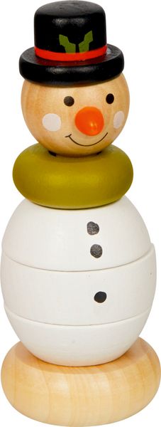 Produktbild: Holz-Stapelfigur - Wintertiere im Weihnachtswald, sort.i.D.