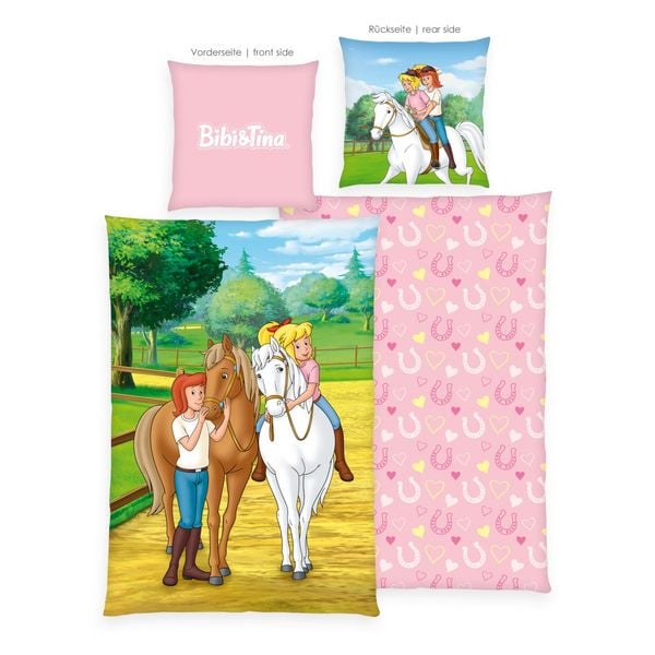 Produktbild: Klaus Hering 4404601050 - Bibi & Tina Bettw&auml;sche, Bibi und Tina, 80x80+135x200 cm