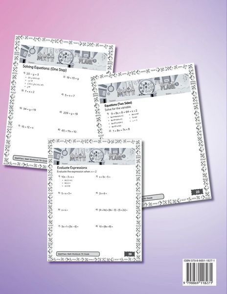 Produktbild: MathFlare - Math Workbook 7th Grade