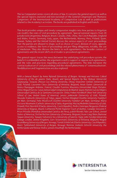 Produktbild: Contractualisation of Civil Litigation