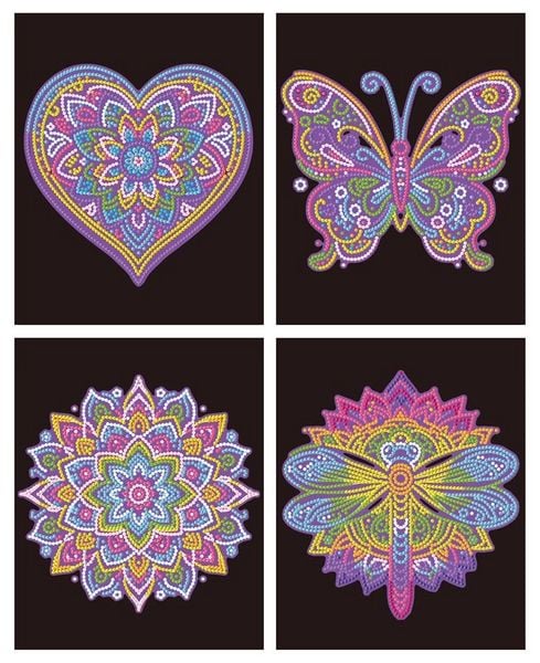 Produktbild: DOTZIES BY DIAMOND DOTZ - Diamond Painting Neon Mandalas