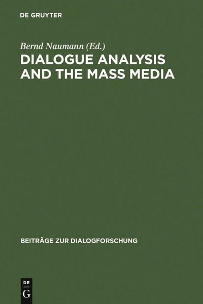 Produktbild: Dialogue Analysis and the Mass Media