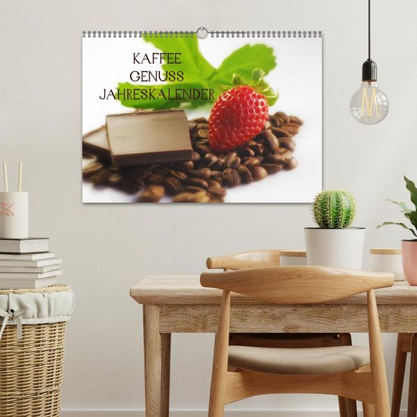 Produktbild: Kaffee Genuss Jahreskalender (Wandkalender 2026 DIN A3 quer), CALVENDO Monatskalender