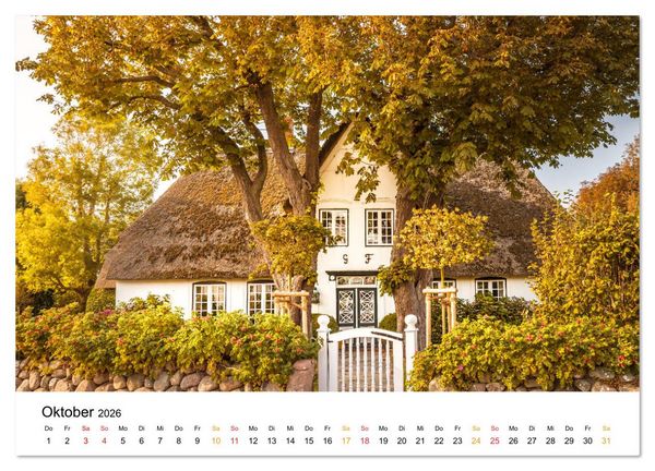 Produktbild: Sylter Friesenh&auml;user (Wandkalender 2026 DIN A2 quer), CALVENDO Monatskalender