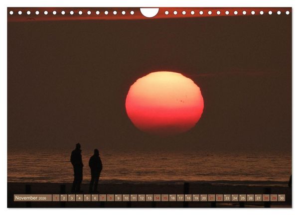 Produktbild: Sonne, Sand und Meer. Farben der K&uuml;ste (Wandkalender 2026 DIN A4 quer), CALVENDO Monatskalender