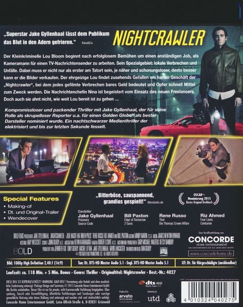 Produktbild: Nightcrawler - Jede Nacht hat ihren Preis