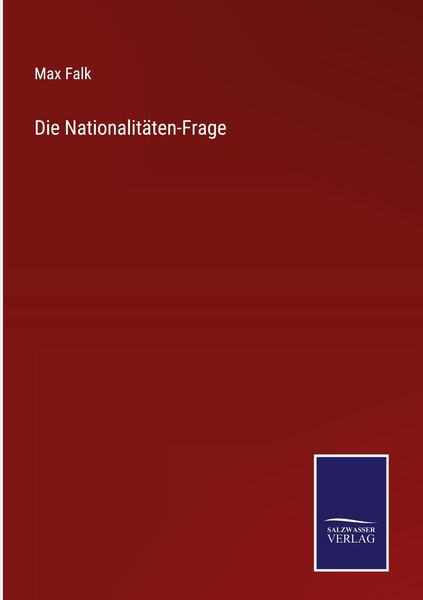 Produktbild: Die Nationalit&auml;ten-Frage