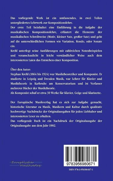 Produktbild: Musikalische Formenlehre