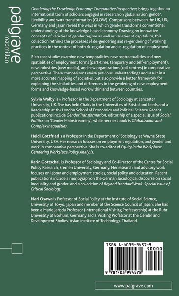 Produktbild: Gendering the Knowledge Economy
