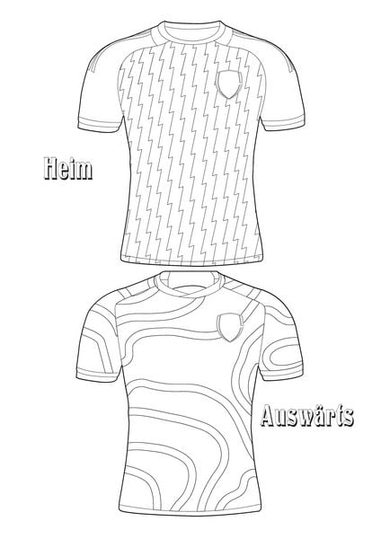 Produktbild: Fu&szlig;ball-Malbuch Trikot-Designer f&uuml;r Kinder ab 6 Jahren mit 100 Motiven zum Ausmalen