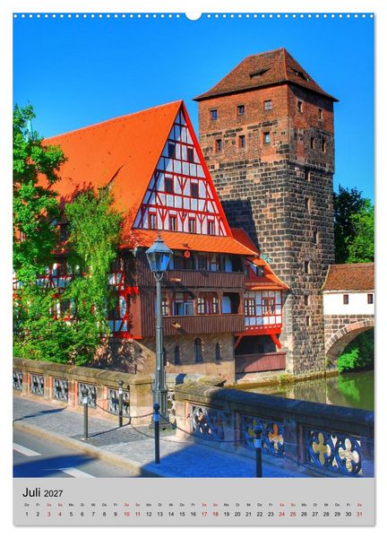 Produktbild: N&Uuml;RNBERG. Du bist so sch&ouml;n (hochwertiger Premium Wandkalender 2027 DIN A2 hoch), Kunstdruck in Hochglanz