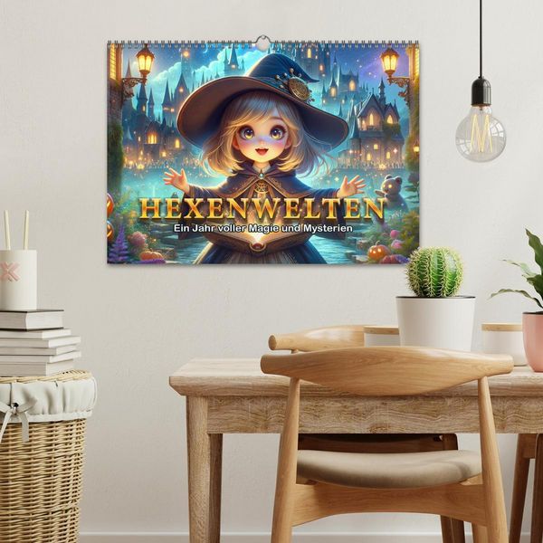 Produktbild: Hexenwelten: Ein Jahr voller Magie und Mysterien (Wandkalender 2026 DIN A3 quer), CALVENDO Monatskalender