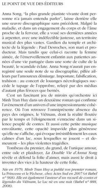 Produktbild: La double vie d'Anna Song