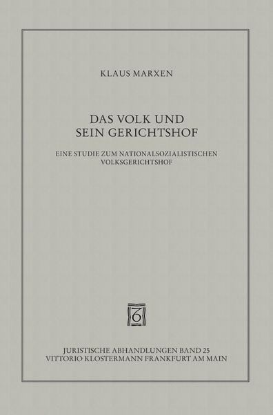 Produktbild: Das Volk und sein Gerichtshof