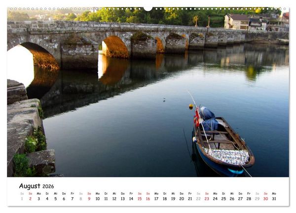 Produktbild: Camino Portugues - Jakobsweg (hochwertiger Premium Wandkalender 2026 DIN A2 quer), Kunstdruck in Hochglanz