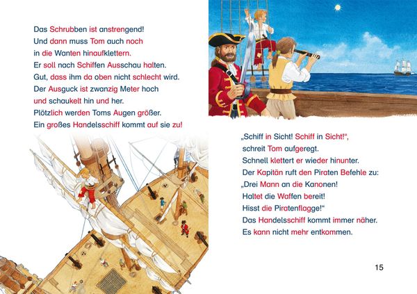 LESEMAUS zum Lesenlernen Sammelbände: Die spannendsten Piraten-Silben-Geschichten