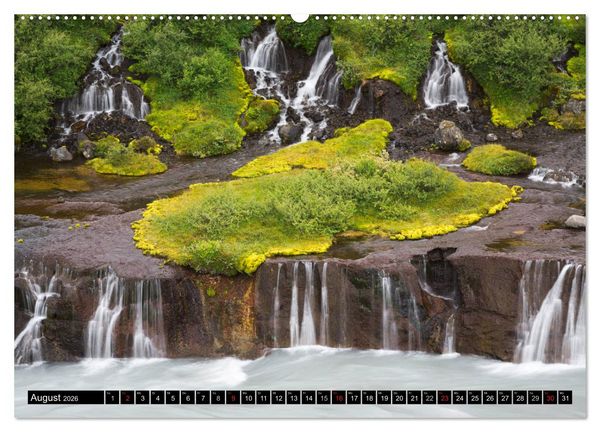 Produktbild: WASSERF&Auml;LLE - Sanfte und tosende Sch&ouml;nheiten (Wandkalender 2026 DIN A2 quer), CALVENDO Monatskalender