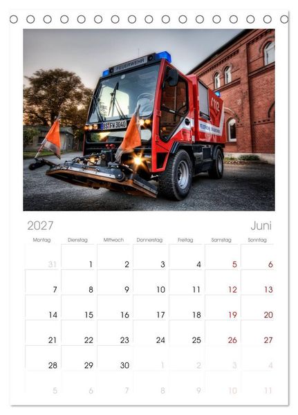Produktbild: Tischplaner 2027 - Berufsfeuerwehr Braunschweig (A5 Tischkalender zum Aufstellen) CALVENDO