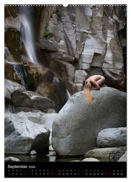 Produktbild: Wasserf&auml;lle im Tessin - Aktaufnahmen an sch&ouml;nen Wasserf&auml;llen in der S&uuml;dschweiz (hochwertiger Premium Wandkalender 2026 DIN A2 hoch), Kunstdruck in Hochglanz