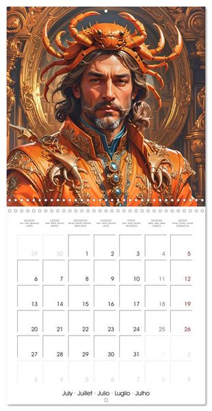 Produktbild: Zodiac Men (Wall Calendar 2026 12 &times; 12 Inch) CALVENDO 12 Month Wall Calendar