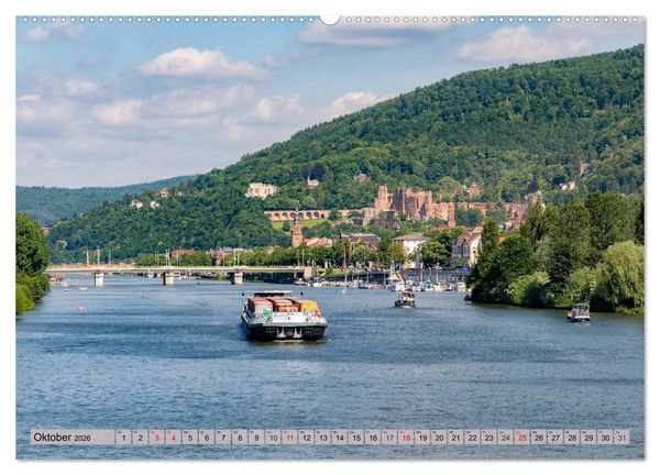 Produktbild: Heimweh nach Heidelberg - Die romantische Stadt am Neckar (hochwertiger Premium Wandkalender 2026 DIN A2 quer), Kunstdruck in Hochglanz
