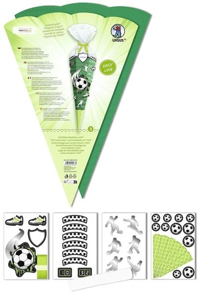 Produktbild: URSUS Schult&uuml;ten-Bastelsets Schult&uuml;ten-Bastelset mini Easy Line Fu&szlig;ballspiel