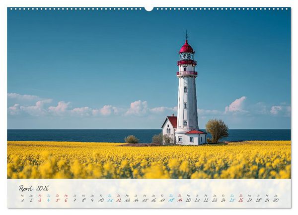 Produktbild: W&auml;chter der K&uuml;ste (hochwertiger Premium Wandkalender 2026 DIN A2 quer), Kunstdruck in Hochglanz
