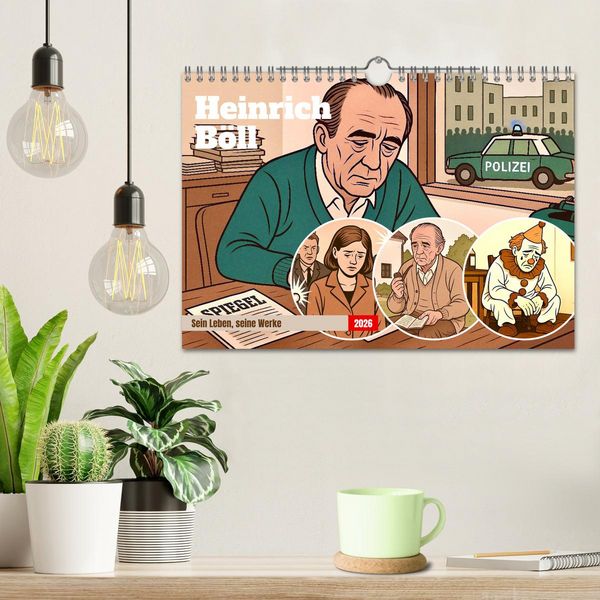 Produktbild: Heinrich B&ouml;ll (Wandkalender 2026 DIN A4 quer), CALVENDO Monatskalender