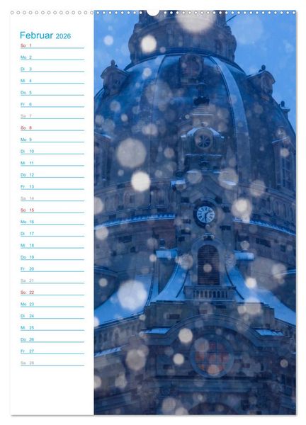 Produktbild: Frauenkirche Dresden (hochwertiger Premium Wandkalender 2026 DIN A2 hoch), Kunstdruck in Hochglanz