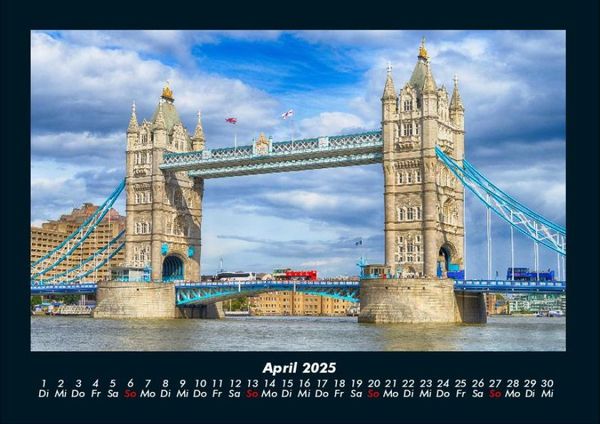 Produktbild: London 2025 Fotokalender DIN A4