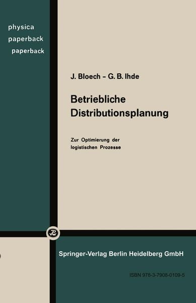 Produktbild: Betriebliche Distributionsplanung