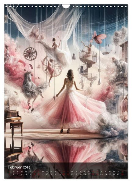 Produktbild: Mystische Weiblichkeit - Frauen in abstrakter Droste-Kunst (Wandkalender 2026 DIN A3 hoch), CALVENDO Monatskalender