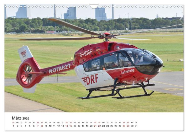 Produktbild: Rettungshubschrauber in Action (Wandkalender 2026 DIN A3 quer), CALVENDO Monatskalender