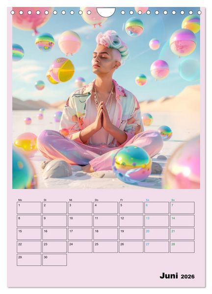 Produktbild: Retro W&uuml;stenfestival - Planer (Wandkalender 2026 DIN A4 hoch), CALVENDO Monatskalender