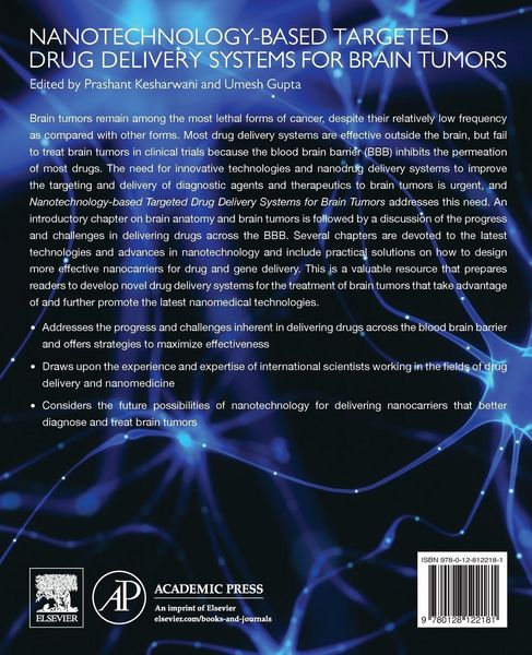 Produktbild: Nanotechnology-Based Targeted Drug Delivery Systems for Brain Tumors