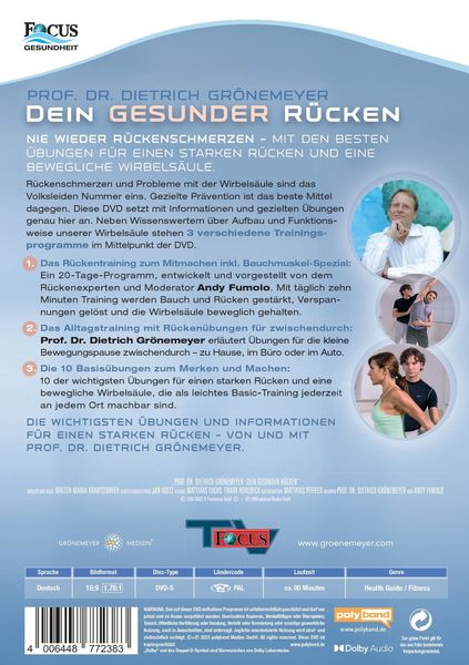 Prof. Dr. Dietrich Grönemeyer: Dein gesunder Rücken