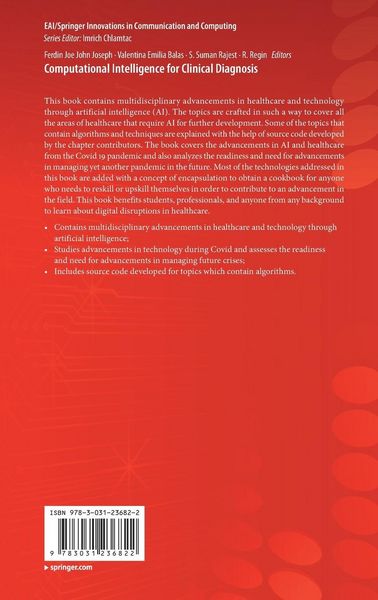 Produktbild: Computational Intelligence for Clinical Diagnosis