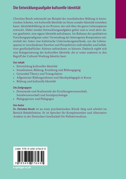 Produktbild: Die Entwicklungsaufgabe kulturelle Identit&auml;t