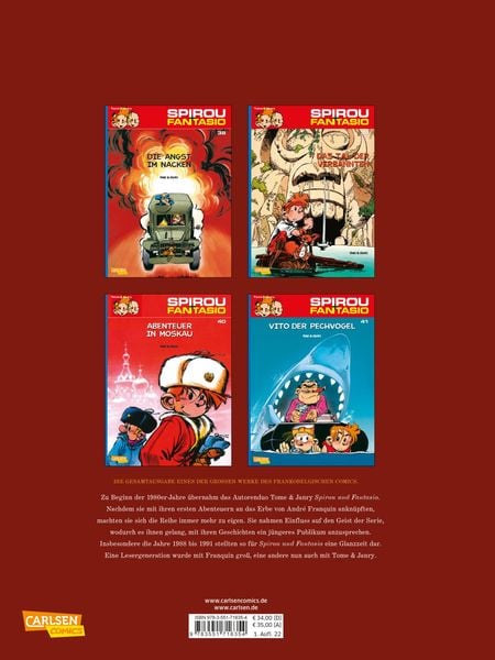 Produktbild: Spirou und Fantasio Gesamtausgabe 15: 1988-1991