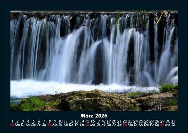 Produktbild: Wasserf&auml;lle 2026 Fotokalender DIN A5