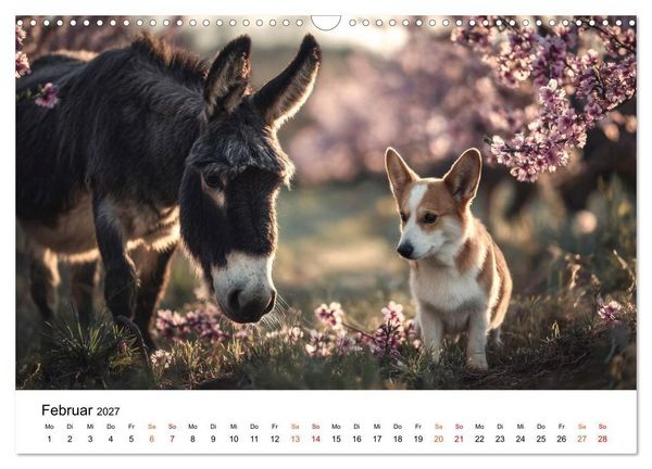 Produktbild: Beste Freunde - ein tierisch buntes Miteinander (Wandkalender 2027 DIN A3 quer), CALVENDO Monatskalender