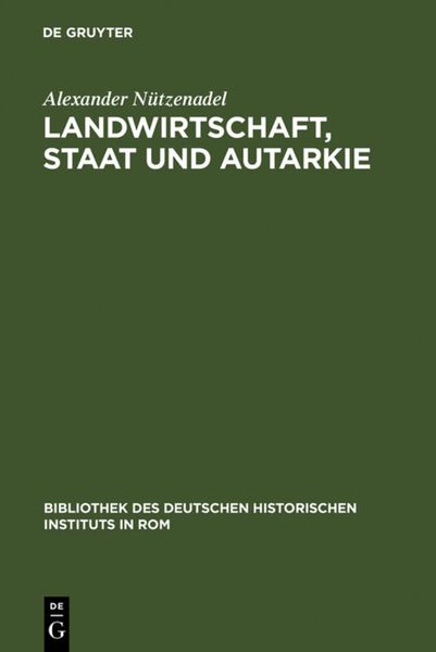 Produktbild: Landwirtschaft, Staat und Autarkie
