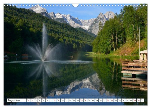 Produktbild: Rund um den Riessersee (Wandkalender 2026 DIN A3 quer), CALVENDO Monatskalender