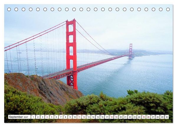 Produktbild: Naturwunder und Nationalparks der amerikanischen Westk&uuml;ste (Tischkalender 2027 DIN A5 quer), CALVENDO Monatskalender