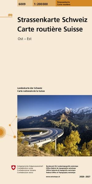 Produktbild: 6009 Strassenkarte Schweiz 1:200 000